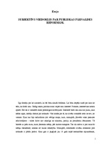 Eseja 'Subjektīvs viedoklis par valsts pārvaldes reformām', 1.