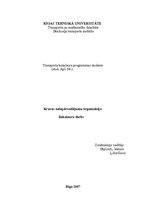 Diplomdarbs 'Darba organizācija pārvadājumos ar autotransportu', 1.