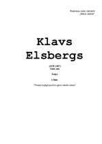 Referāts 'Klāva Elsberga dzejas analīze', 1.