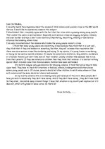 Paraugs 'Dear Sir/Madam', 1.