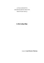 Konspekts 'Arābu kaligrāfija', 1.