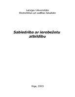 Referāts 'Sabiedrība ar ierobežotu atbildību', 1.