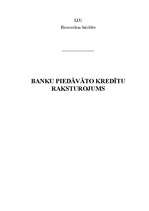 Referāts 'Banku piedāvāto kredītu raksturojums', 2.