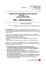 Paraugs 'Darba aizsardzības instrukcija', 1.