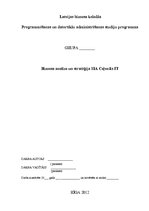 Referāts 'Biznesa analīze un stratēģija', 1.