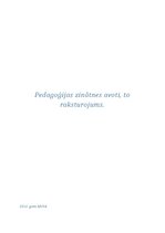 Referāts 'Pedagoģijas zinātnes avoti, to raksturojums', 1.