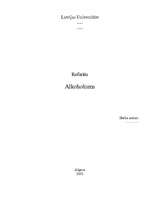 Referāts 'Alkohols', 1.