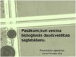 Prezentācija 'Pasākumi, kuri veicina bioloģiskās daudzveidības saglabāšanu', 1.