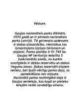 Referāts 'Gaujas Nacionālais parks', 3.