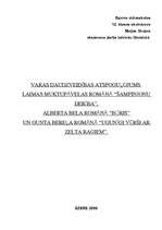 Referāts 'Laima Muktupāvela "Šampinjonu derība", Guntis Berelis "Ugunīgi vērši ar zelta ra', 1.