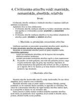 Referāts 'Civiltiesisko attiecību veidi - mantiskās, nemantiskās, relatīvās, absolūtās', 1.