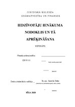 Referāts 'Iedzīvotāju ienākuma nodoklis un tā aprēķināšana', 1.