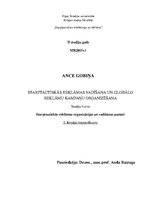 Konspekts 'Starptautiskās reklāmas vadīšana un globālo reklāmas kampaņu organizēšana', 1.