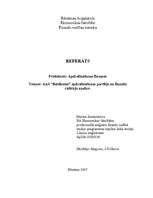Referāts 'AAS “Baltikums” apdrošināšanas portfeļa un finanšu rādītāju analīze', 1.