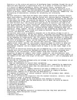 Eseja 'What is Statistics?', 1.