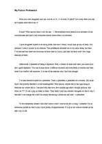 Eseja 'Future Profession', 1.