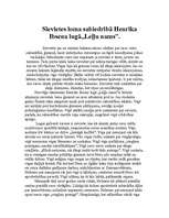 Eseja 'Sievietes loma sabiedrībā Ibsena lugā "Leļļu nams"', 1.