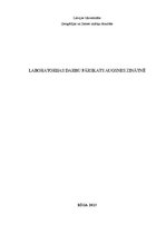 Prakses atskaite 'Laboratorijas darbu pārskats augsnes zinātnē', 1.