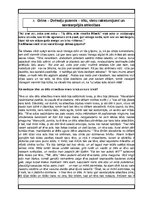 Konspekts 'A. Grīns – Dvēseļu putenis – tēlu, vietu raksturojumi un savstarpējās attiecības', 1.