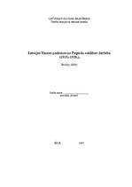 Referāts 'Latvijas Tautas padomes un Pagaidu valdības darbība (1919.-1920.)', 1.