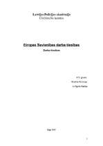 Referāts 'Eiropas Savienības darba tiesības', 1.