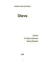 Referāts 'Dievs', 1.