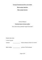 Referāts 'Latvijas lauku tūrisma analīze', 1.