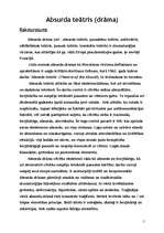 Referāts 'Absurda teātris (drāma)', 2.