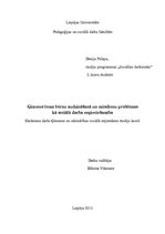 Referāts 'Ģimenes loma bērnu audzināšanā un mūsdienu problēmas kā sociālā darba nepiecieša', 1.