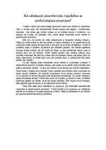 Eseja 'Kā sabalansēt neierobežotās vajadzības ar ierobežotajiem resursiem?', 1.