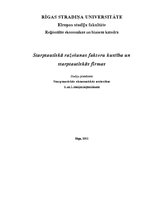 Konspekts 'Starptautiskā ražošanas faktoru kustība un starptautiskās firmas', 1.