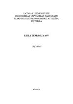 Referāts 'Lielā depresija ASV', 1.