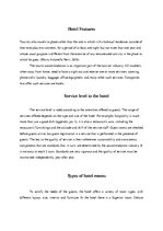 Eseja 'Hotel Introduction to Tourism and Hospitality', 3.
