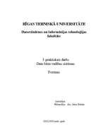 Konspekts 'Formas', 1.