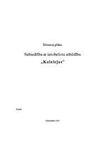 Biznesa plāns 'Biznesa plāns viesu namam SIA "Kalnlejas"', 1.