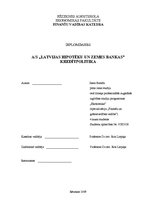 Diplomdarbs 'AS "Latvijas Hipotēku un zemes banka" kredītpolitika', 1.