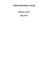 Diplomdarbs 'Tīkla mārketinga attīstība Latvijā', 1.