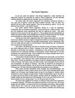 Eseja 'The French Negotiator', 1.