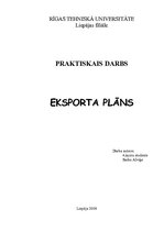 Paraugs 'Eksporta plāns', 1.