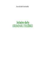 Konspekts 'Krimināltiesības', 1.