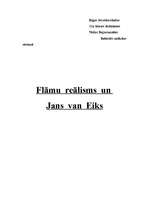 Referāts 'Flāmu reālisms un Jans van Eiks', 1.