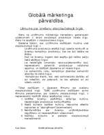 Referāts 'Globālā mārketinga pārvaldība', 1.