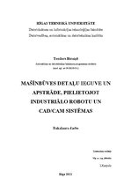 Diplomdarbs 'Industriālā robotoa pielietojums frēzēšanas uzdevumā', 1.