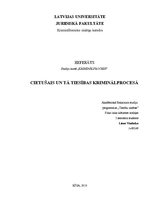 Konspekts 'Cietušais un tā tiesības kriminālprocesā', 1.