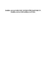 Referāts 'Darba algas lielumu noteicošie faktori un darba algas dinamika Latvijā', 1.