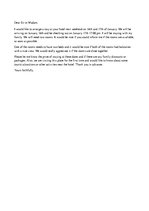 Eseja 'Write a Letter to the Hotel Making the aArrangements', 1.