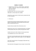 Konspekts 'Ezera varde', 1.