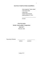 Referāts 'Morāle Imanuela Kanta politikā: "Kategoriskais imperatīvs"', 1.