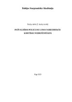 Referāts 'Pašvaldības policijas loma sabiedriskās kārtības nodrošināšanā', 1.