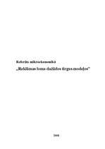 Referāts 'Reklāmas loma dažādos tirgus modeļos', 1.